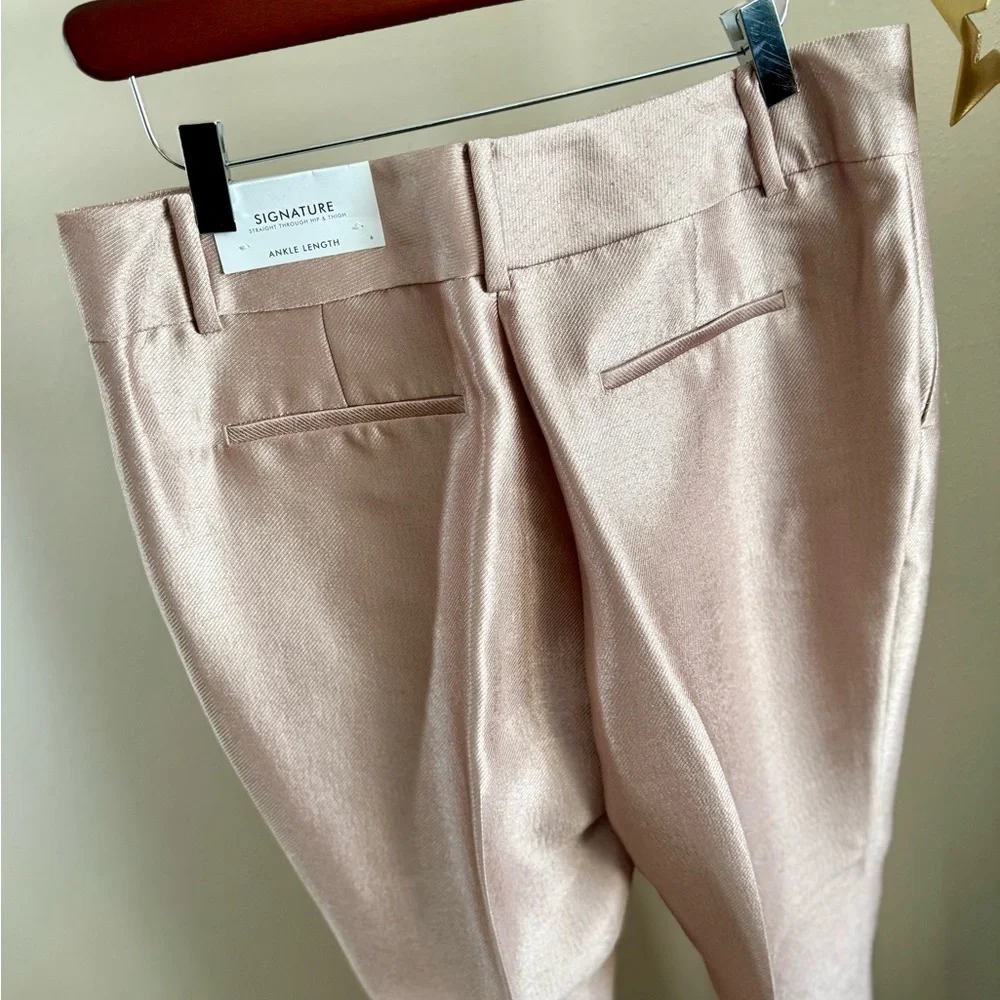 NWT Ann Taylor Signature Rose Gold Ankle Pants | Women’s Size 6 | New - Picture 5 of 10